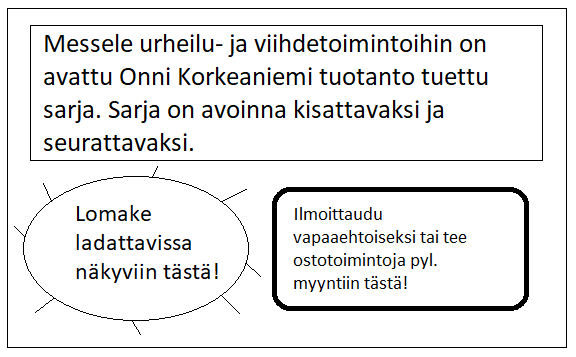 Messele ja urheilu- ja viihdetoiminto sarja!